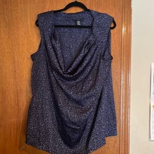 Used Leopard Print Tank Top Size 20/22W